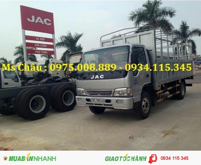 Mua xe tải jac 6.4 tấn- xe tải jac 6tan4 đóng sẵn thùng- Bán xe tải jac 6 tấn 4 trả góp