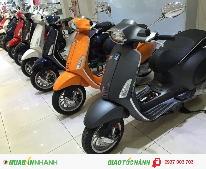 Vespa hổ trợ 100% thuế trước bạ và phí biển số (6.300.000)