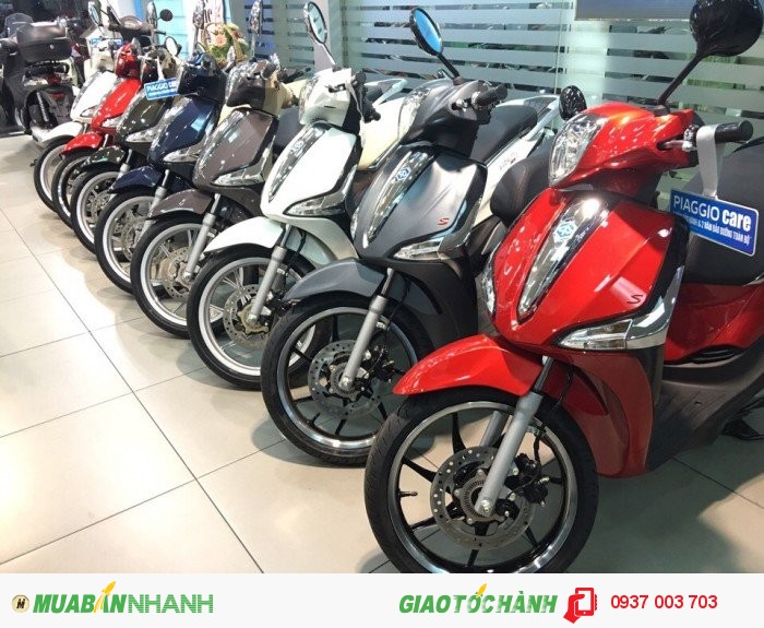 Vespa hổ trợ 100% thuế trước bạ và phí biển số (6.300.000)