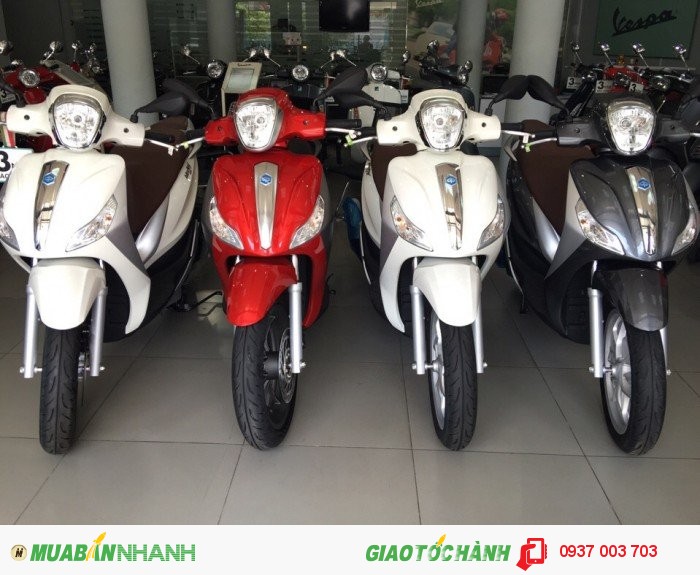 Vespa hổ trợ 100% thuế trước bạ và phí biển số (6.300.000)