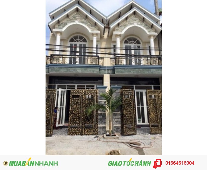 Bán nhà phố MT đường Thạnh Lộc 31, đúc 1 trệt 1 lầu.