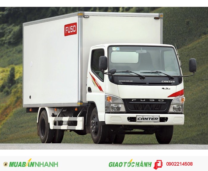 Xe tải Fuso Canter 1.9 Tấn giá chỉ còn 509.000.000 tặng thùng xe, miễn phí 100% thuế trước bạ