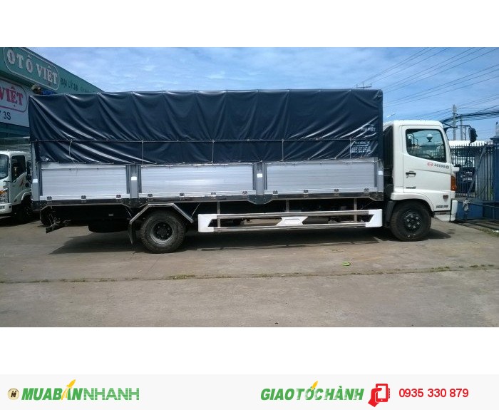 Xe HINO 6.4 Tấn thùng mui bạt thùng kín Trả Góp Lãi Suất Thấp