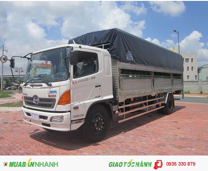Xe HINO 6.4 Tấn thùng mui bạt thùng kín Trả Góp Lãi Suất Thấp