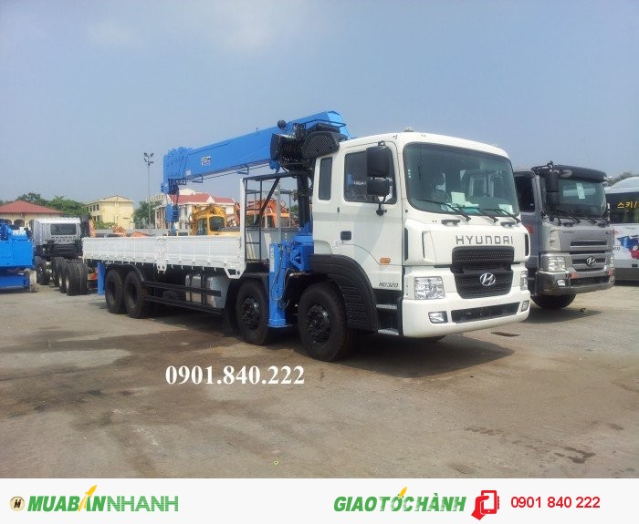 Xe tải Hyundai HD320, xe tải Hyundai HD65 gắn cẩu Unic đời 2016, mới 100%, bán giá cực tốt