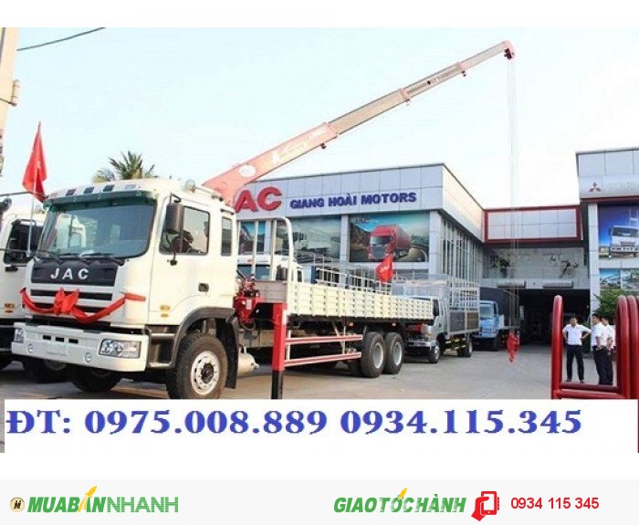 Bán xe tải jac 12 tấn 11 tấn gắng cẩu 5 tấn 3 khúc nhập khẩu giá cạnh tranh