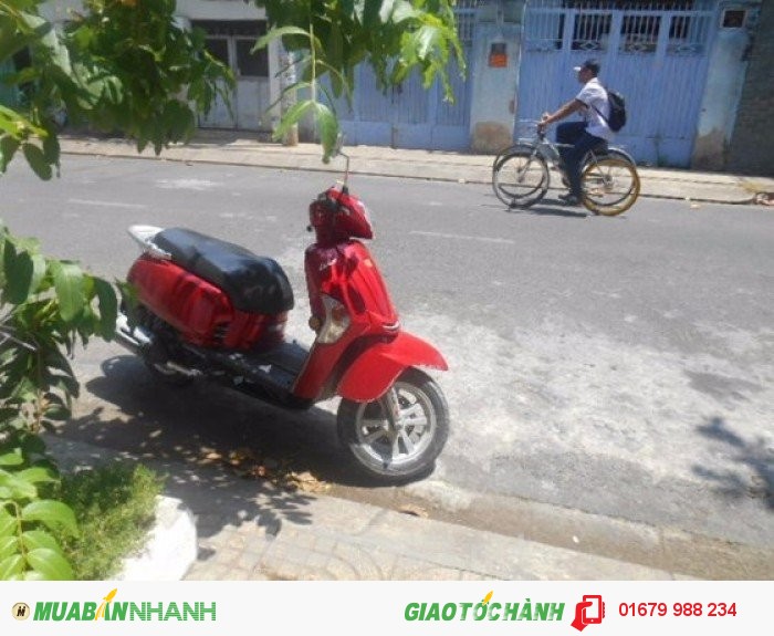 Bán xe Kymco Like tay ga 125cc còn mới cáu, không trầy, dán keo, Xe hàng nhập đời 2010, xe đỏ