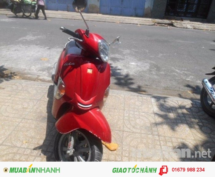 Bán xe Kymco Like tay ga 125cc còn mới cáu, không trầy, dán keo, Xe hàng nhập đời 2010, xe đỏ