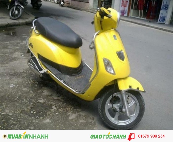 Bán xe ga suzuki Bella 125 kiểu dáng Piaggio Vespa màu vàng, đời 2011