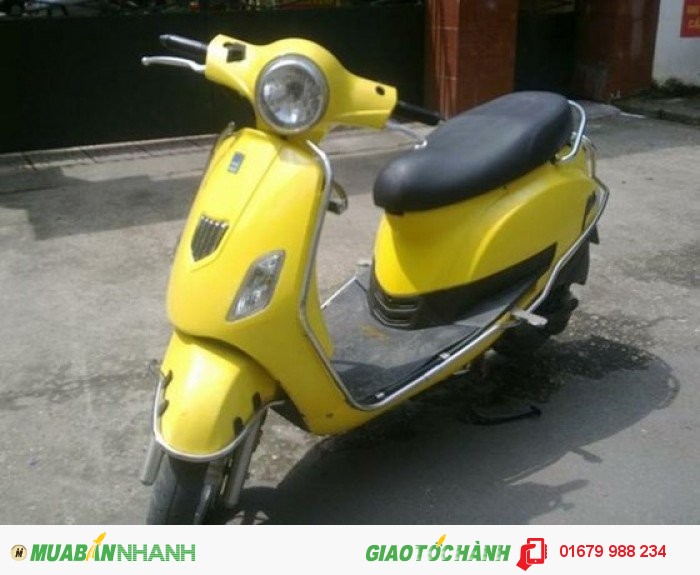 Bán xe ga suzuki Bella 125 kiểu dáng Piaggio Vespa màu vàng, đời 2011