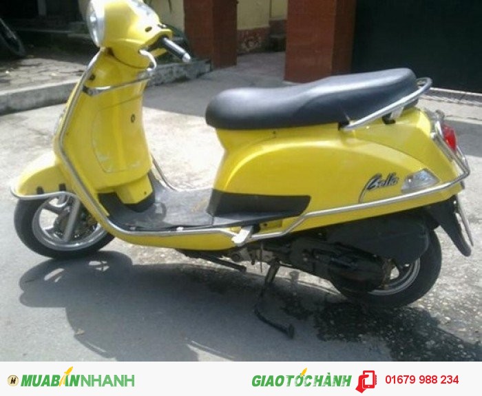 Bán xe ga suzuki Bella 125 kiểu dáng Piaggio Vespa màu vàng, đời 2011