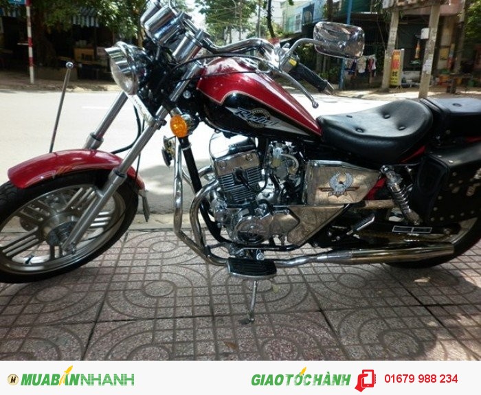 Moto Rebel 125cc, màu đỏ đen,