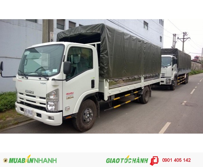 Bán xe tải Isuzu 5.5 tấn, thùng 5m7, thùng 6m2, NQR75L, NQR75M, Giao ngay