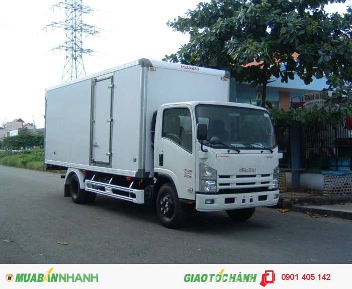 Bán xe tải Isuzu 5 tấn NQR75L thùng kín tải trọng 5T2 - khuyến mãi thuế trước bạ