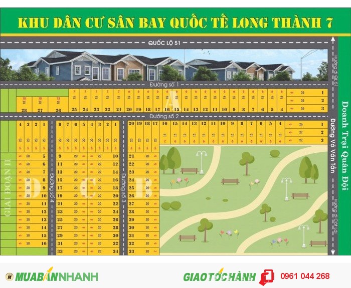 Mở bán dự án khu dân cư đô thị mới sân bay quốc tế long thành