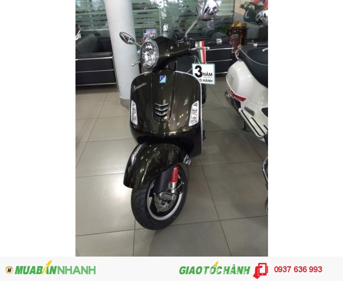 Vespa GTS Supper 2016 màu xanh rêu đặc biệt