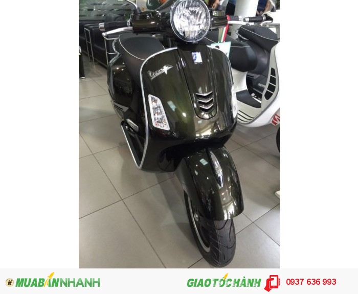 Vespa GTS Supper 2016 màu xanh rêu đặc biệt