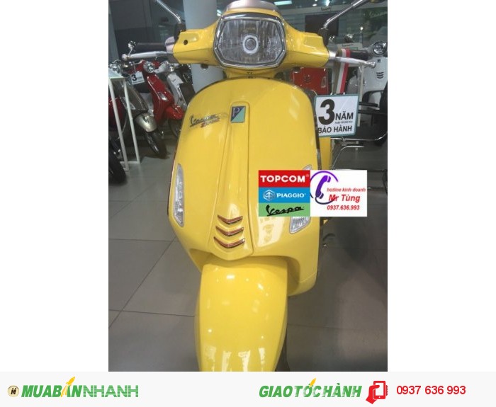 Bán xe Vespa Sprint màu vàng  tại Đồng Nai