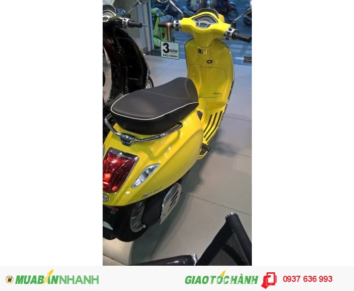 Bán xe Vespa Sprint màu vàng  tại Đồng Nai