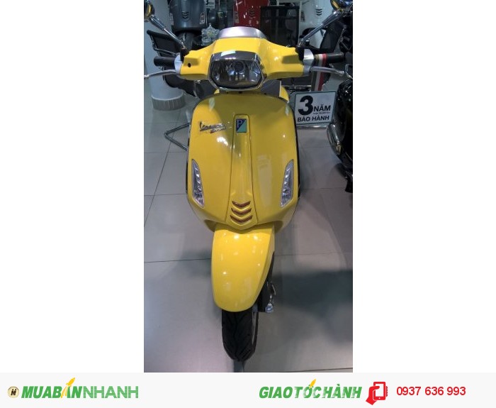 Bán xe Vespa Sprint màu vàng  tại Đồng Nai
