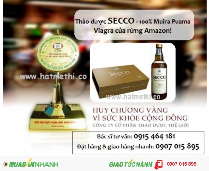 Thảo dược SECCO trị chứng mềm & liệt dương hiệu quả