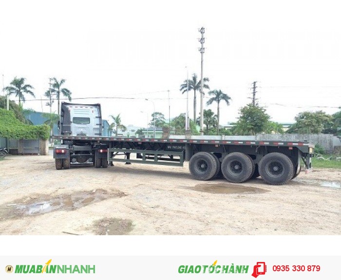 Sơ mi rơ mooc sàn DOOSUNG 40Feet,3Trục Trả góp Lãi suất Thấp Giao Xe Toàn Quốc