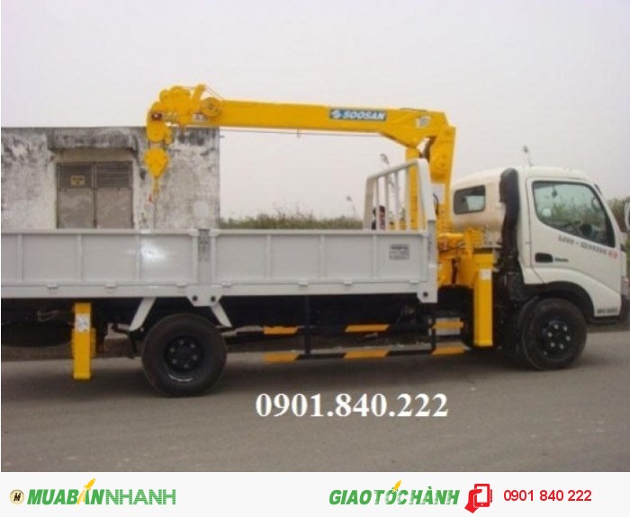 Giá xe tải Hino 8t, 9t FG gắn cẩu Unic 3t, 4t, 5t tốt nhất thị trường miền Tây