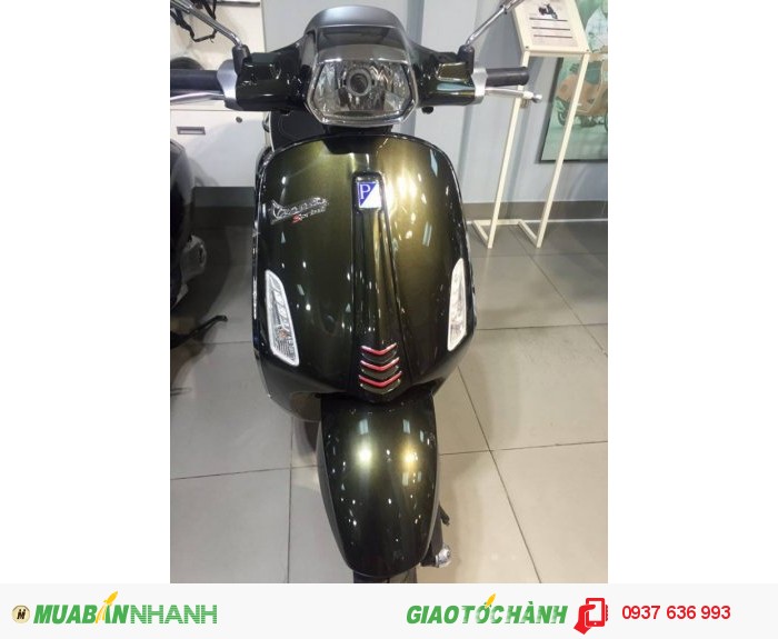 Vespa Sprint màu xanh rêu tại Tây Ninh - khuyến mãi hơn 4 triệu
