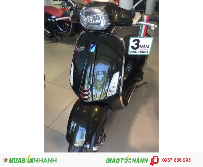 Vespa Sprint màu xanh rêu tại Tây Ninh - khuyến mãi hơn 4 triệu