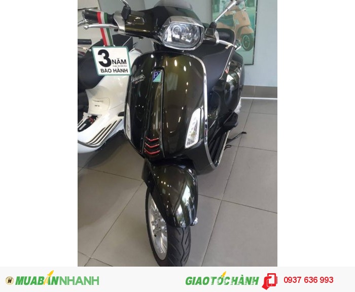 Vespa Sprint màu xanh rêu tại Tây Ninh - khuyến mãi hơn 4 triệu