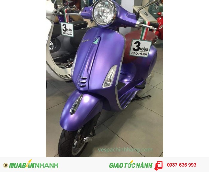 MIễn 100% phí Biển số khi mua Vespa ABS tại Bình Dương
