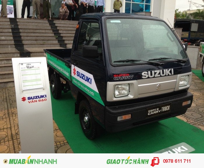 Bán xe tải suzuki 5 tạ màu xanh,đời 2016