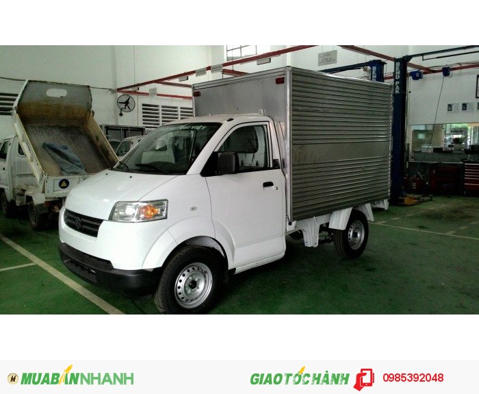 Suzuki tải nhập Indonesia 750kg thùng kín, thùng kèo