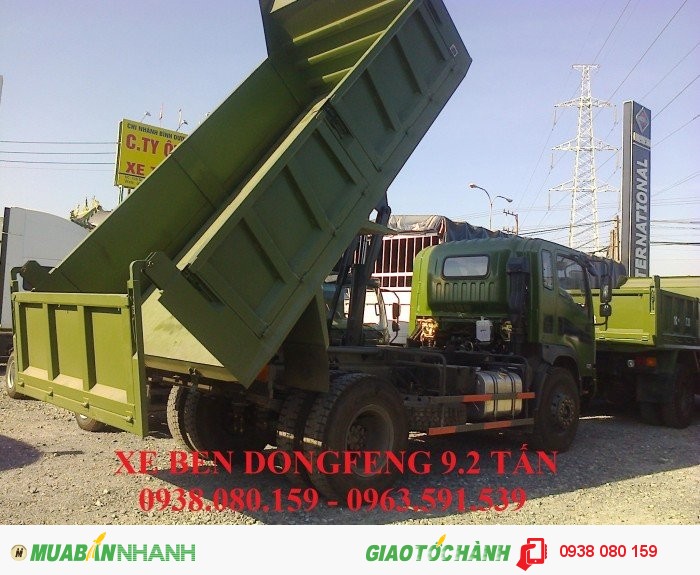 Bán xe ben Dongfeng 10 tấn, giá xe ben Dongfeng 10 tấn giá tốt nhất thị trường, Xe ben 10 khối giá tốt