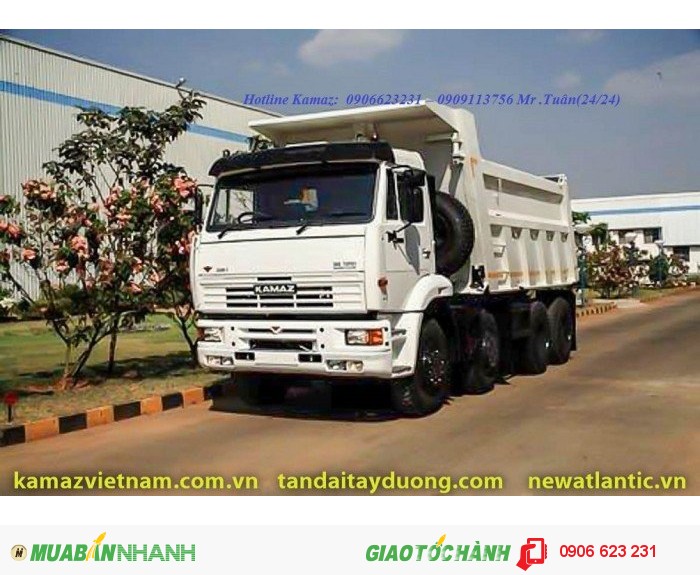 Bán xe ben Kamaz 6540 thùng ben 15m3 mới tại Đắk Nông