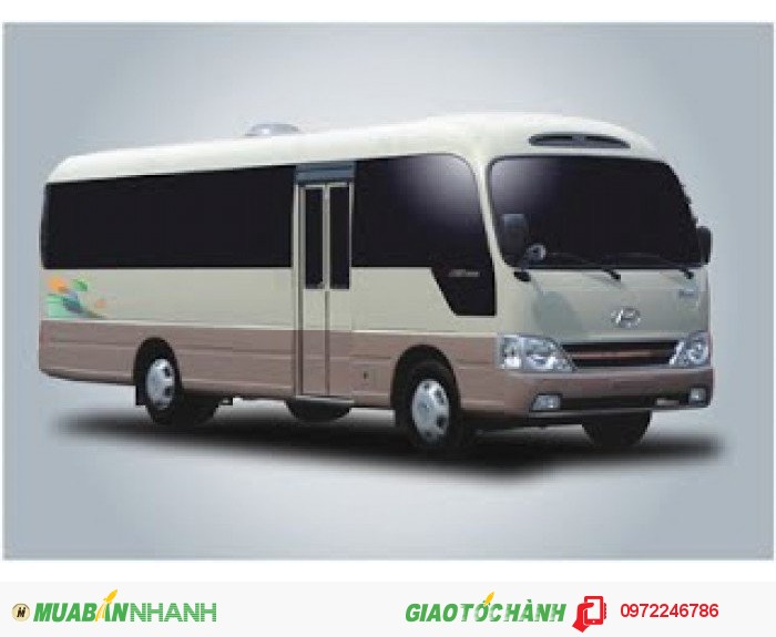 Hyundai Tam Trinh, Hyundai County Đồng Vàng 29 chỗ ngồi, xe du lịch, xe khách