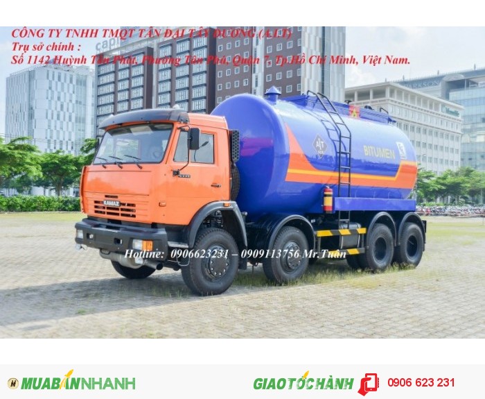 Bán xe nhựa đường Kamaz, Xe nhựa đường Kamaz 17m3