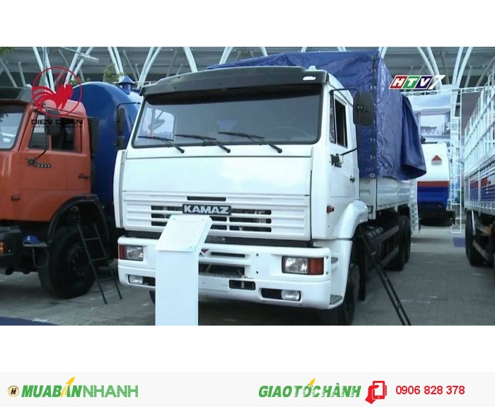 Kamaz 65117 (6x4) xe sắt xi, tải thùng 3 cầu Kamaz 15 tấn, thùng7.8m ,Trả Góp Toàn Quốc