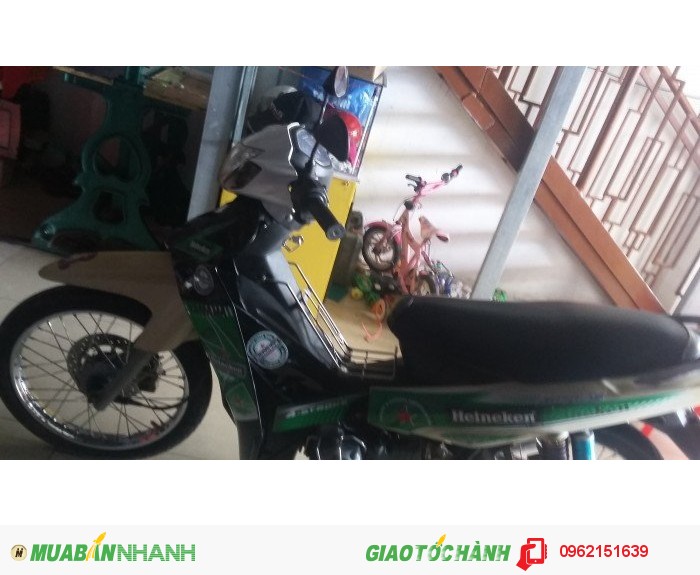 Xe máy Sirus củ màu đen xanh