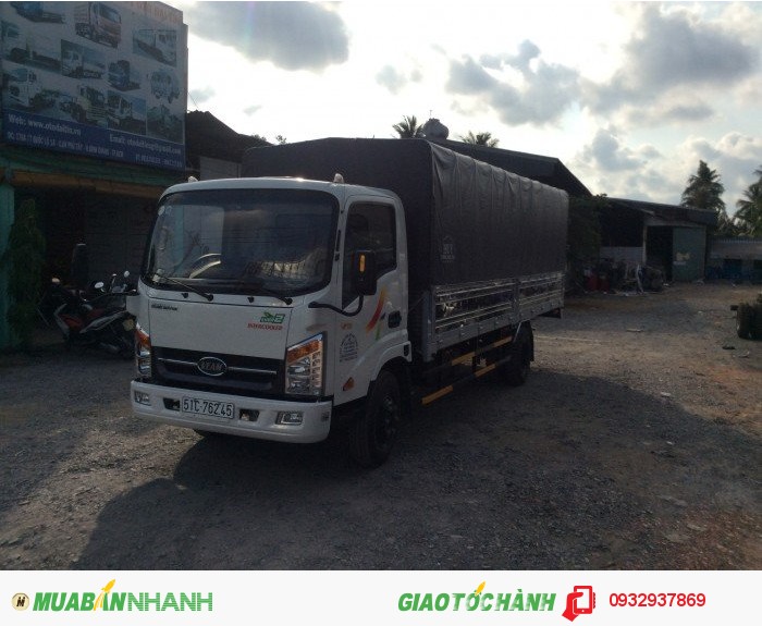 Xe 1990kg thùng dài 6m2 vào thành phố