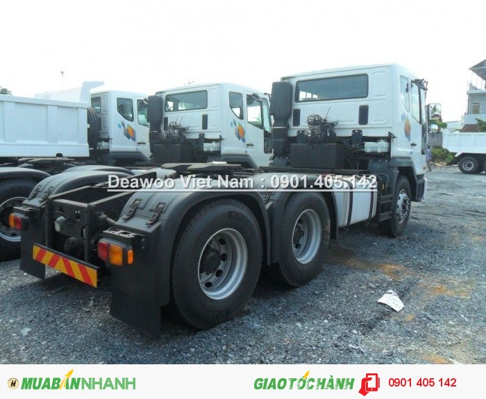 Xe đầu kéo Daewoo 2Cầu ,Sức Kéo 66Tấn động cơ 340PS- Tổng Đại lý xe Tải Daewoo