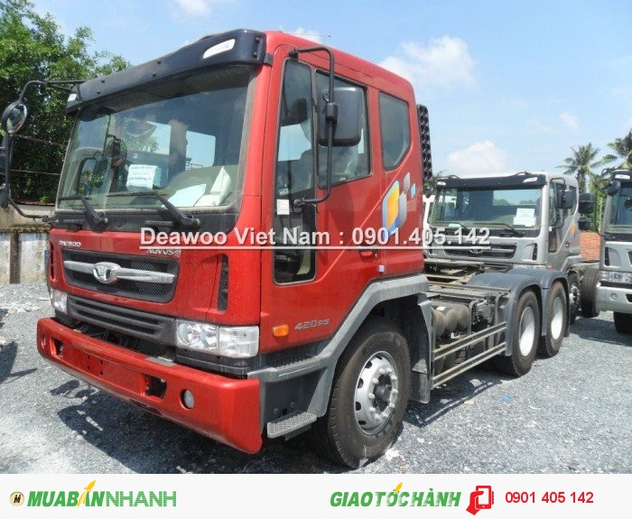 Xe đầu kéo Daewoo 2Cầu ,Sức Kéo 66Tấn động cơ 340PS- Tổng Đại lý xe Tải Daewoo
