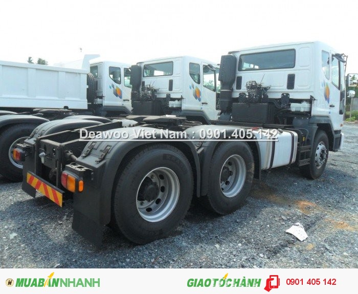 Đầu kéo Deawoo2Cầu 66 Tấn340PS- 420PS Trả góp