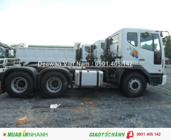 Đầu kéo Deawoo2Cầu 66 Tấn340PS- 420PS Trả góp