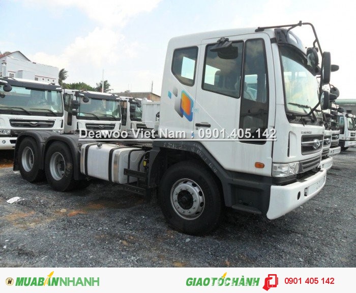 Đầu kéo Deawoo2Cầu 66 Tấn340PS- 420PS Trả góp