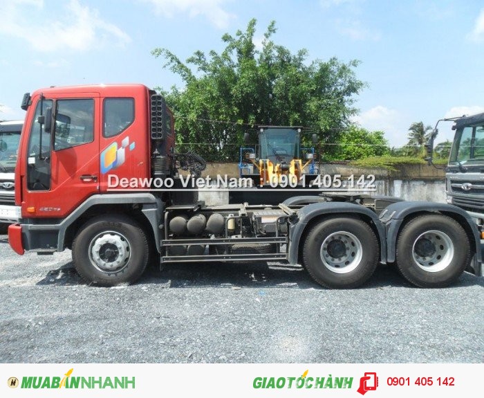 Đầu kéo Deawoo2Cầu 66 Tấn340PS- 420PS Trả góp