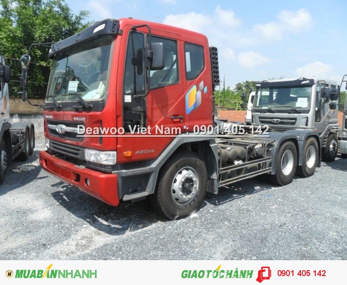 Tổng Đại Lý Đầu kéo Daewoo 2 cầu 66 Tấn 340Ps-420Ps Giao Xe Toàn Quốc