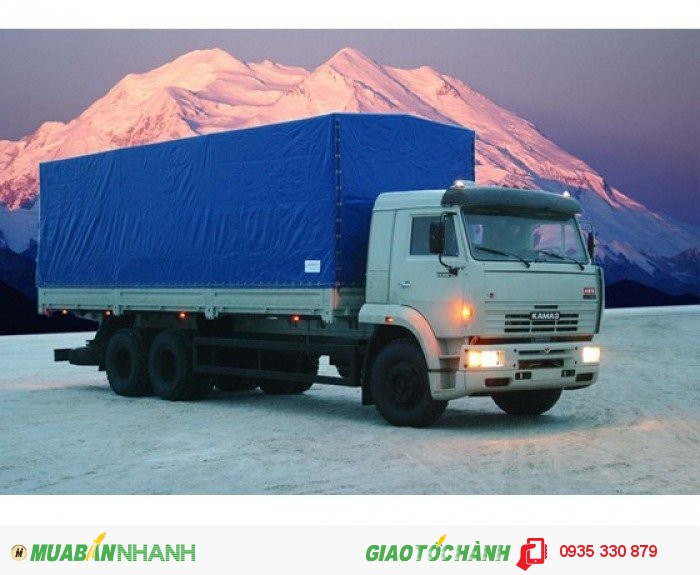 Xe Tải Kamaz  65117- 3 chân 2 cầu thật  6x4 tải trọng 15 tấn thùng 7.8 m mới 100% giá rẻ
