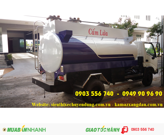 Xe bồn Hino chở xăng 7 khối