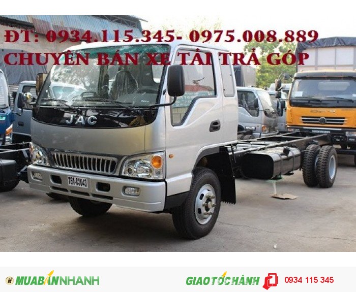 Đại lý bán xe tải jac 6.4 tấn/ 6 tấn 4/ 6T4/ 6.4t công nghệ Isuzu cải tiến.